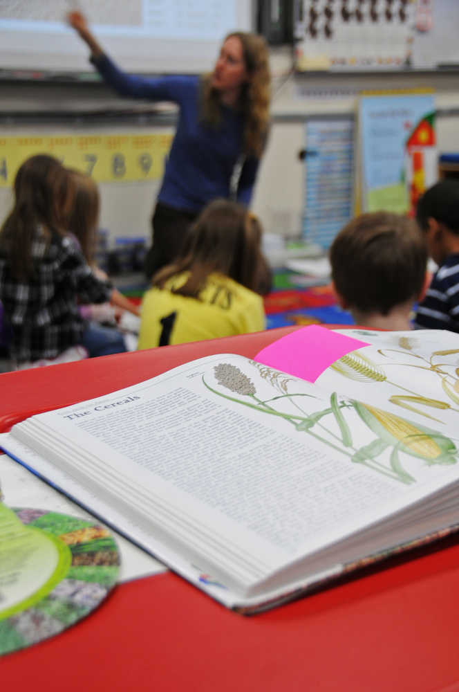 Photo by Elizabeth Earl/The Peninsula Clarion One of the classes offered was basics in spices and grains. The groups vary in age from kindergarten to sixth grade and are relatively small in number.