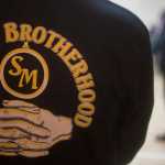 Photo by Rashah McChesney/Peninsula Clarion Members of the Sterling Brotherhood, a neighborhood watch group, attended a memorial service for former member Jon Ployhar on Sunday Dec. 6, 2015 in Sterling, Alaska. Ployhar was killed in a confrontation with an Alaska State Trooper during traffic stop in October.