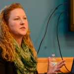 Photo by Megan Pacer/Peninsula Clarion Leon Morgan of the Alaska Information Analysis Center explains how members of law enforcement and local businesses can work together to share information about thefts, scams, and other incidents that can be harmful to retailers, during a workshop on Tuesday, Dec. 15, 2015 at the Kenai National Wildlife Refuge Visitor Center in Soldotna, Alaska.