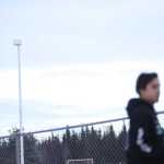 Photo by Kelly Sullivan/ Peninsula Clarion Senior Corin Cooper was in charge of manually flying the drone when autopilot was turned off, Wednesday, Dec. 9, 2015, at Nikiski Middle-High School in Nikiski, Alaska.