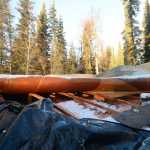 Photo by Megan Pacer/Peninsula Clarion The majority of Jessica Burch and John Schreiber's roof is clad in a tarp on Thursday, Dec. 31, 2015 in Sterling, Alaska, after a wind storm stripped a large section of their home's roof out of place.