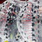 Photo by Rashah McChesney/Peninsula Clarion The City of Soldotna's Parks and Recreation Department has purchased two sets of inflatable bubbles to be used for "bubble soccer." City Parks and Recreation Director Andrew Carmichael said the new game should help the city fill gaps in its ice rental schedule.