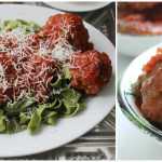 Pasta and homemade meatballs with tomatoe sauce