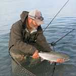 When catch-and-release fishing, release fish quickly and use a rubber catch-and-release net. (Photo courtesy Dave Atcheson)