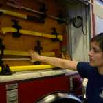 Photo by Megan Pacer/Peninsula Clarion Kelly Meyer, right, gives Paul McBride, left, and Luis Toder, center, advice about epi pens as they work through a patient response scenario on Tuesday, Jan. 19, 2016 at Central Emergency Services Staion 4 on Kalifornsky Beach Road near Kenai, Alaska. CES hosts drill nights every Tuesday so that career first responders and members of the volunteer program can stay up to date on their training.