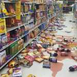 Photo by Kelly Sullivan/ Peninsula Clarion Stephanie Boyd and her children drove down Kalifornsky Beach Road to assess the 150-foot crack caused by the magnitude 7.1 earthquake, Sunday, Jan. 24, 2016, in Kasilof, Alaska. Her son, Joshua Boyd, 13, brought a selfie stick to see inside the fisure. "It just felt like someone was kicking my bed, personally," Joshua Boyd said of his own experience with the early-morning wakeup call.