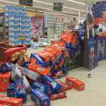 Photo by Kelly Sullivan/ Peninsula Clarion Among the damages Central Kenai Peninsula infrastructure sustained last night was a 150-foot crack on Kalifornsky Beach Road near Kasilof, Sunday, Jan. 24, 2016, in Kasilof, Alaska.