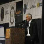 Photo by Elizabeth Earl/Peninsula Clarion Pete Sprague, the mayor of Soldotna, presented an update on the city's finances and projects at the annual Industry Outlook Forum at the Old Carr's Mall in Kenai Thursday.