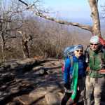 Mary and Tom Rhyner start their Appalachian Trail hike at Springer Mountain in Georgia on March 9, 2014. (Photo courtesy Tom and Mary Rhyner)