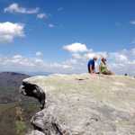The Rhyners enjoy the view from McAfee Knob in Virginia in the spring of 2014. (Photo courtesy Tom and Mary Rhyner)