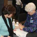 Volunteers welcome those with needs