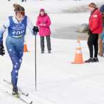 Photo by Caitlin Skvorc/Frontiersman.com Soldotna's Hannah Pothast charges toward an 18th-place finish in the 7.5-kilometer classic race Friday at the State Nordic Ski Championships at Kincaid Park in Anchorage.