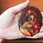 Father Mark Dean, a visiting priest at Soldotna's Our Lady of Perptual Help Catholic Church, describes the symbolism and significance of religious icons on Wednesday, Feb. 24 in Soldotna. Dean studied iconography as a priest in Sweden and gave a seminar on the subject to Our Lady of Perptual Help congregation members on Feb. 20.