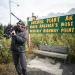 Photo courtesy Lee Kuepper/Kenai Creative Buck Kunz, the lead videographer for the new media and advertising firm Kenai Creative, hauls out some of his equipment after a shoot near Anchor Point.