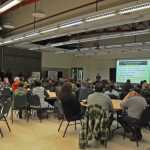 Photo by Elizabeth Earl/Peninsula Clarion A "job fair" for cannabis entrepreneurs and those seeking to find jobs in the industry saw a 100-plus person turnout Thursday night at the Challenger Center in Kenai.