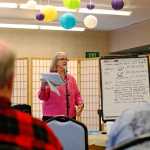 Ben Boettger/Peninsula Clarion Anchorage-based planning consultant Elizabeth Benson leads a discussion of Kenai's comprehensive plan revision on Saturday, March 26 at the Kenai Senior Center.