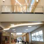 The entryway to the River Pavilion, the new wing of Central Peninsula Hospital in Soldotna, was recently finished.