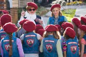 This image released by Universal Studios shows Melissa McCarthy, background left, and Kristen Bell in a scene from, "The Boss." (Hopper Stone/Universal Studios via AP)