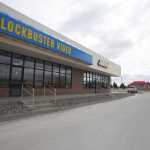 Photo by Kelly Sullivan/ Peninsula Clarion The inside of Blockbuster Video's former Kenai location, and all signage except the company's name on exterior awnings has been stripped Monday, April 25, 2016, in Kenai, Alaska.