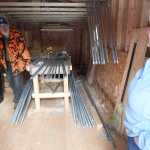 Photo by Kelly Sullivan/ Peninsula Clarion Steve Dahl and Louise Heite talk about plans for their property Tuesday, March 15, 2016, at Eagle Glade Farm LLC., in Nikiski, Alaska.