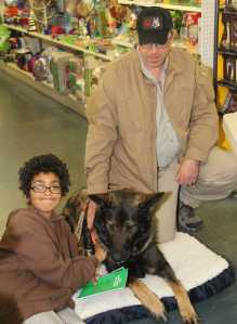 Friends of Ares the rescue K-9 turn out to show support