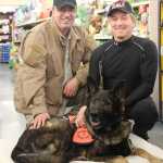 Friends of Ares the rescue K-9 turn out to show support