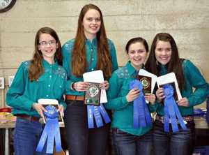 Cristiana, Kimberly, Avlynne, and Madee pose with their awards. (Submitted photo)