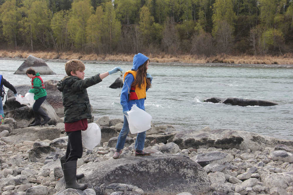 Kids find a lure from the one that got away.