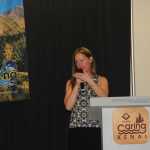 Marnie Olcott CLCA congratulates all CFK finalists at Awards Banquet.