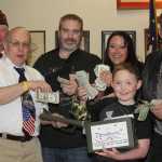 Kalifornsky Beach Elementary third grader joins the VFW Iron Mike fund raising effort and on his own raises $1,645.00.