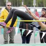 Soldotna senior Lindsey Wong clears the bar during the 4A girls' high jump May 20, 2016, the first day of the Region III Championships track and field meet at Colony High School in Palmer.