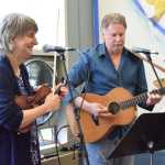 Photo by Megan Pacer/Peninsula Clarion Susan Biggs and Jack Wills perform for an audience of Heritage Place residents, staff, family and friends during this year's Return of the Salmon event Friday, May 20, 2016 at Heritage Place in Soldotna, Alaska.
