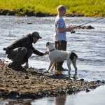 Photo by Elizabeth Earl/Peninsula Clarion Fishermen flocked to the banks of the Ninilchik River in Ninilchik, Alaska, on Saturday, May 28, 2016, its first open day for king salmon fishing.