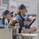 Photo by Joey Klecka/Peninsula Clarion Soldotna baseball team members cheer on their teammates Thursday against Sitka in a state tournament quarterfinal at Mulcahy Field in Anchorage.
