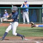 Photo by Joey Klecka/Peninsula Clarion Soldotna batter Cody Quelland takes a strike against Sitka pitcher Vaughn Blankenship in a state tournament quarterfinal Thursday at Mulcahy Field in Anchorage.