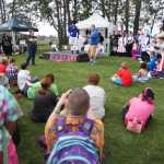 Photo by Kelly Sullivan/ Peninsula Clarion A colorful crowd watches the Kenai Performers Cosplay costume contest during the Kenai's July 4th festivities Monday, July 4, 2016 in Kenai, Alaska.