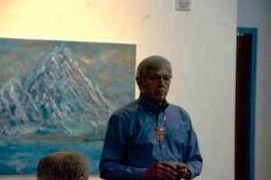 Photo by Elizabeth Earl/Peninsula Clarion Lt. Governor Byron Mallott visited the Kenai Peninsula this week and spoke to the joint Kenai and Soldotna chambers of commerce at their joint chamber luncheon at the Kenai Visitors and Cultural Center in Kenai, Alaska on Wednesday, July 6, 2016.