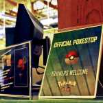 Photo by Elizabeth Earl/Peninsula Clarion A sign near the computers at the Kenai Library in Kenai, Alaska, pictured on Friday, July 15, 2016, welcomes aspiring Pokemon trainers to the library, which is designated as a Pokestop. Since the smartphone-based game premiered July 6, millions of players worldwide have signed up to play, catching and battling Pokemon.