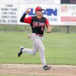Peninsula Oilers infielder Jeffrey Chapuran makes the play at second during a 2-1 win over the Mat-Su Miners Saturday, July 30, 2016, at Hermon Brothers Field in Palmer.