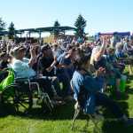 Photo by Megan Pacer/Peninsula Clarion Gov. Bill Walker greets Kenai resident Ron Rust during a trip to Industry Appreciation Day on Saturday, Aug. 27, 2016 in Kenai, Alaska. Walker is making stops all over the state to speak with representatives of local government about the state's fiscal situation.