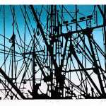 Photo courtesy of ARTSpace Soldotna This undated lithograph by Jim Evenson is titled "Evening Sky."