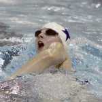 Soldotna's Sierra Hatfield swims the 50-yard freestyle at the Homer Invite on Saturday, Sept. 10, in Homer.