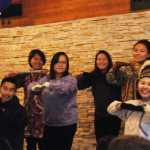 Photo by Elizabeth Earl/Peninsula Clarion Alaska Christian College students demonstration a Yup'ik song and dance at the college's 15th anniversary celebration Friday, Sept. 16, 2016 near Soldotna, Alaska. The two-year Bible college serves Alaska Natives and this year has 10 students from the Navajo nation in Arizona.