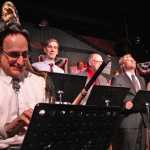 Photo by Ben Boettger/Peninsula Clarion Alaska Rep. Don Young (Joe Rizzo) responds to comments from other candidates in a forum during a dress rehearsal for Triumvirate Theatre's "Lame Ducks and Dark Horses" political satire play Monday, Oct. 24, 2016 near Kenai, Alaska.