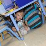 Kids drop,cover and hold