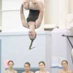 Photo by Michael Penn/Juneau Empire Kenai's Mikaela Pitsch competes during the 2016 ASAA/First National Bank Alaska Swim & Dive State Championships at the Dimond Park Aquatics Center on Friday, Nov. 4, 2016.
