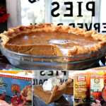 Ready-made pie crusts and canned pumpkin makes quick work of pumpkin pie baking. Glass pie dishes helps to see when bottom crusts are fully baked.