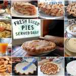 It may appear like a lot of work, but an apple pie that begins with packaged peeled and sliced apples and a store-bought fill and bake crust (upper left), eliminates most of the labor. No matter how you opt to top your apple pie, either with a lattice-cut crust or one simply vented with a few knife cuts, brushing the bottom crust with egg white helps to keep it from becoming soggy. In addition, cooking the filling  (with apple cider or juice, sugar and spices), prevents  a gap from forming between the crust and the filling. The use of a pie shield (right, center) helps keep the edges of the crust from overbrowning before the rest of the crust is baked.