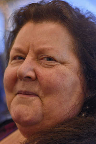 Photo by Elizabeth Earl/Peninsula Clarion "I'm thankful for my family, for my long life and to live in Alaska." - Jenny Woods, Soldotna