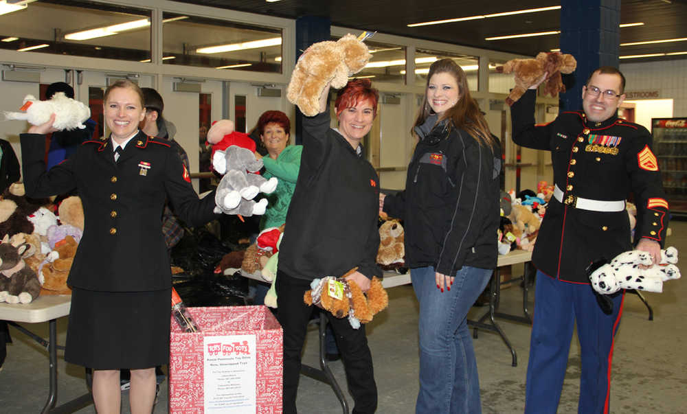 Marines take Friendly Fluffy Fury Fire as Toys for Tots campaign takes off